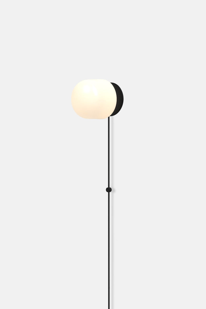Hoist Sconce Corded - Large Glass Diffuser - No Shade - RBW Lighting - Cream White - Corded Plug - in (Back) / 120V Input - 2700K (warm white) - HORNE