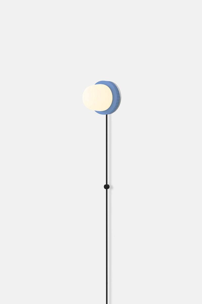 Hoist Sconce Corded - Small Glass Diffuser - No Shade - RBW Lighting - Cream White - Corded Plug - in (Back) / 120V Input - 2700K (warm white) - HORNE
