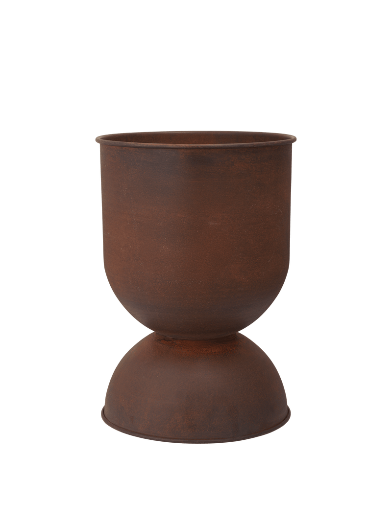 Hourglass Pot - Medium - Ferm Living Office Accessories - Aluminium - HORNE