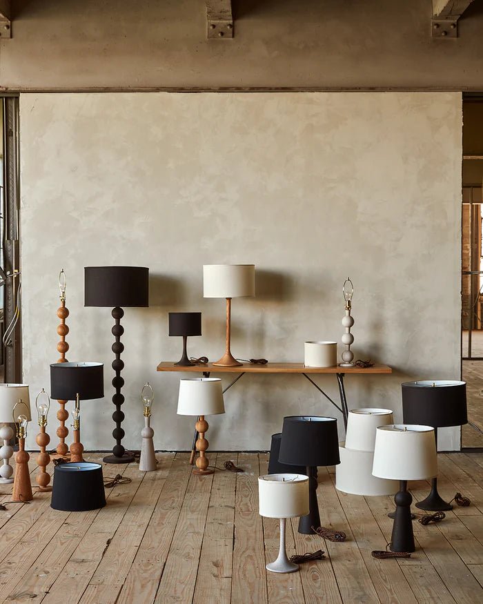 Hugo Barbell Table Lamp - Lostine - Lamps - Natural - Black - HORNE