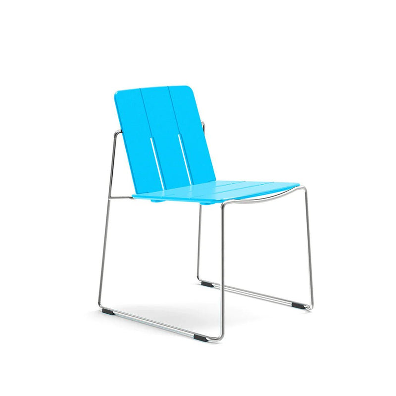Keene Dining Chair - Loll Designs Outdoor Furniture - Charcoal Grey - Stainless Steel - HORNE