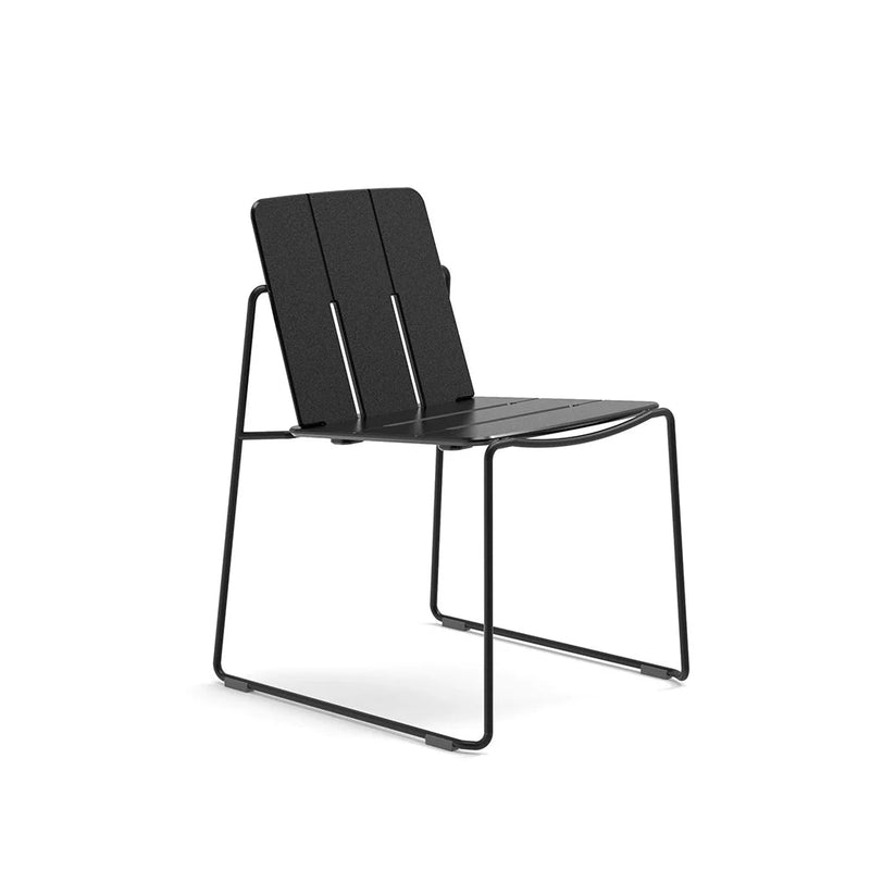 Keene Dining Chair - Loll Designs Outdoor Furniture - Charcoal Grey - Stainless Steel - HORNE
