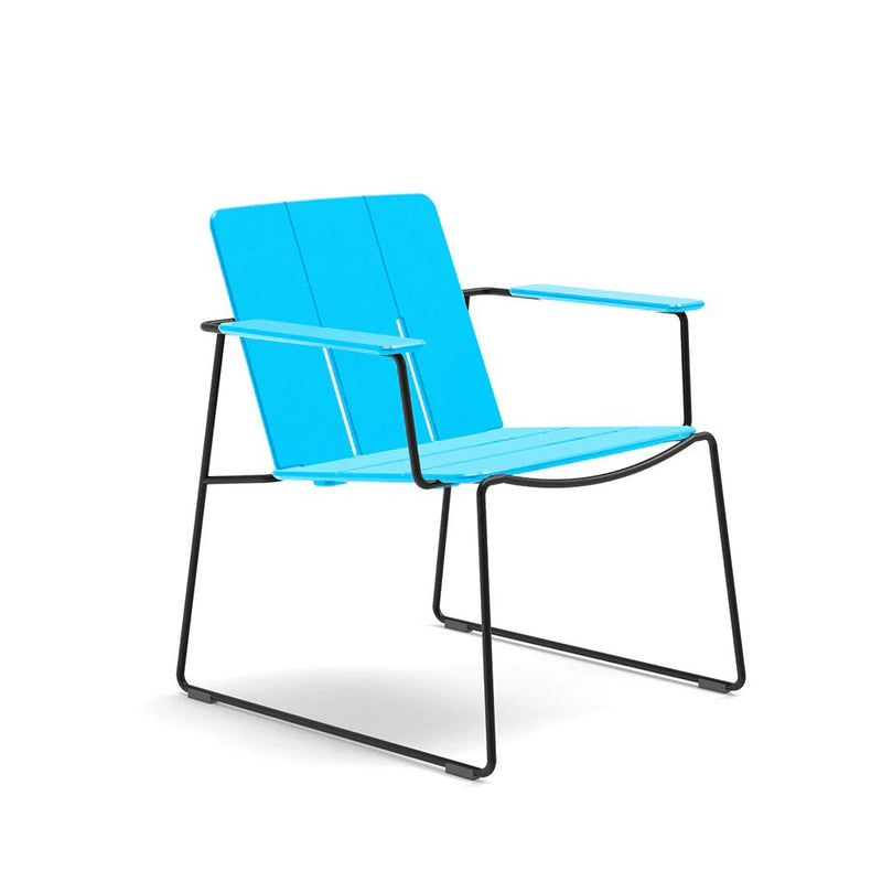 Keene Lounge Chair - Loll Designs Outdoor Furniture - Charcoal Grey - Stainless Steel - HORNE