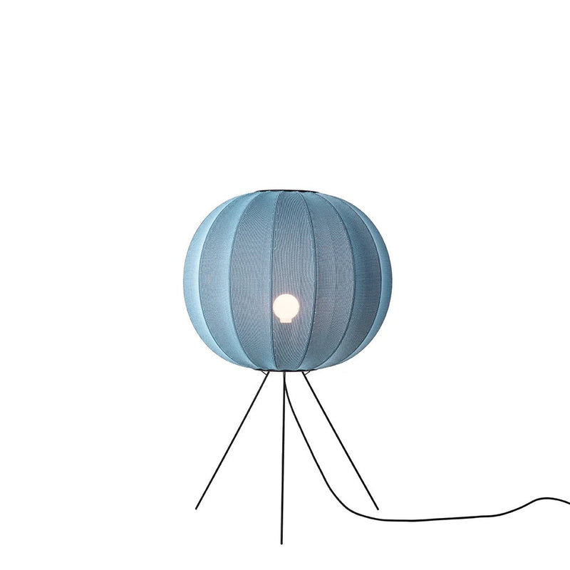 Knit - Wit Floor Medium Lamp - Made by Hand Floor Lamps - 60 - Black - HORNE