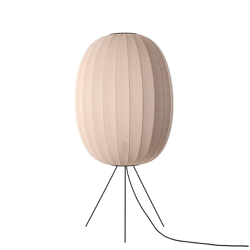 Knit - Wit Floor Medium Lamp - Made by Hand Floor Lamps - 60 - Black - HORNE