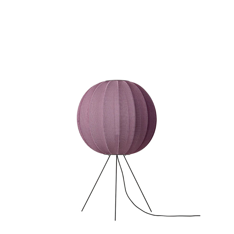 Knit - Wit Floor Medium Lamp - Made by Hand Floor Lamps - 60 - Black - HORNE