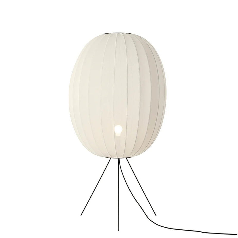 Knit - Wit Floor Medium Lamp - Made by Hand Floor Lamps - 60 - Black - HORNE