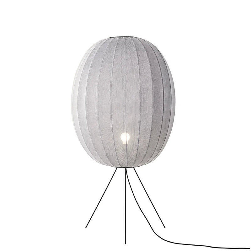 Knit - Wit Floor Medium Lamp - Made by Hand Floor Lamps - 60 - Black - HORNE
