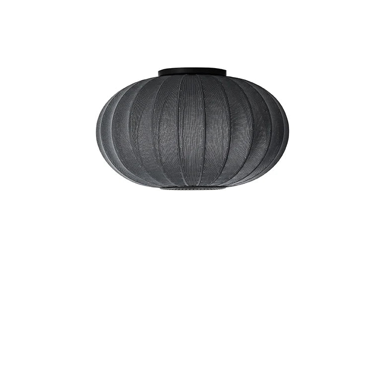 Knit - Wit Oval Ceiling/Wall Light - Made by Hand Pendants - 45 - Black - HORNE