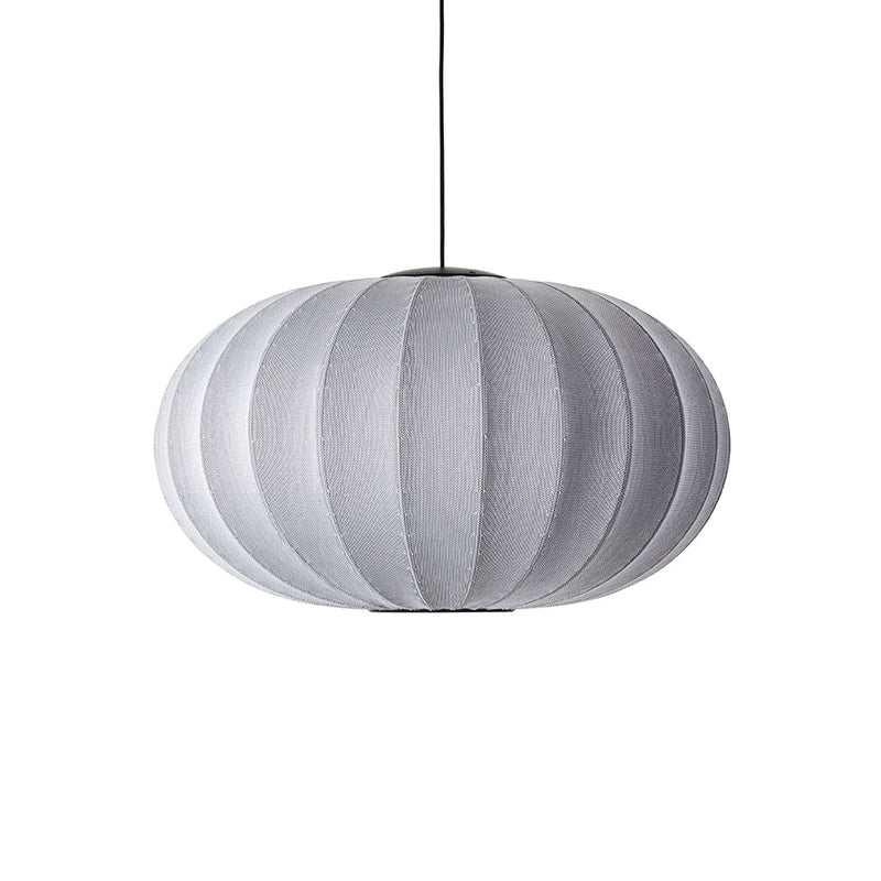 Knit Wit Oval Pendant LED - Made by Hand Pendants - 45 - Black - HORNE