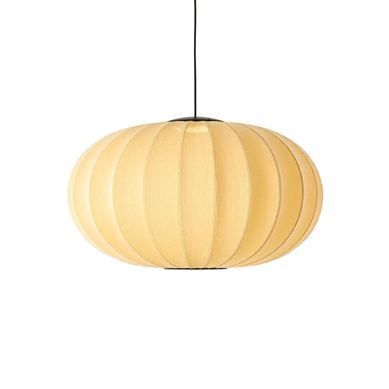 Knit Wit Oval Pendant LED - Made by Hand Pendants - 45 - Black - HORNE