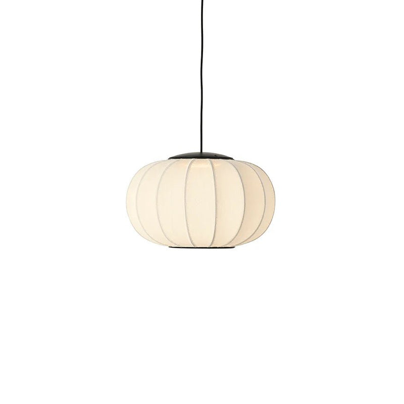 Knit Wit Oval Pendant LED - Made by Hand Pendants - 45 - Black - HORNE