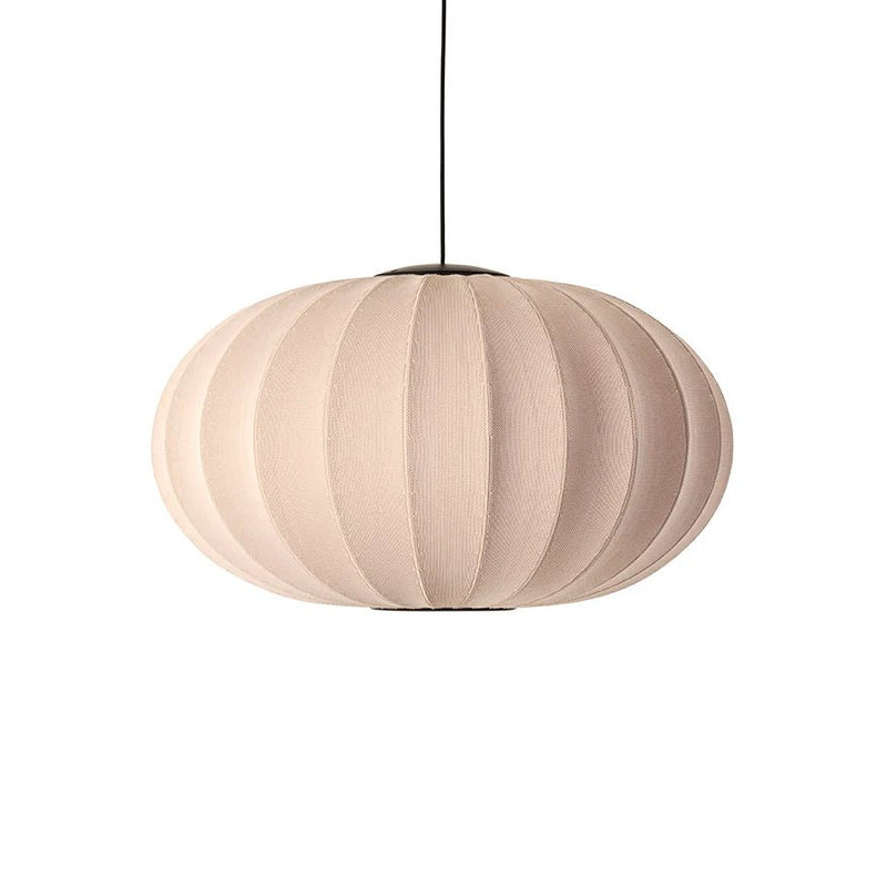 Knit Wit Oval Pendant LED - Made by Hand Pendants - 45 - Black - HORNE
