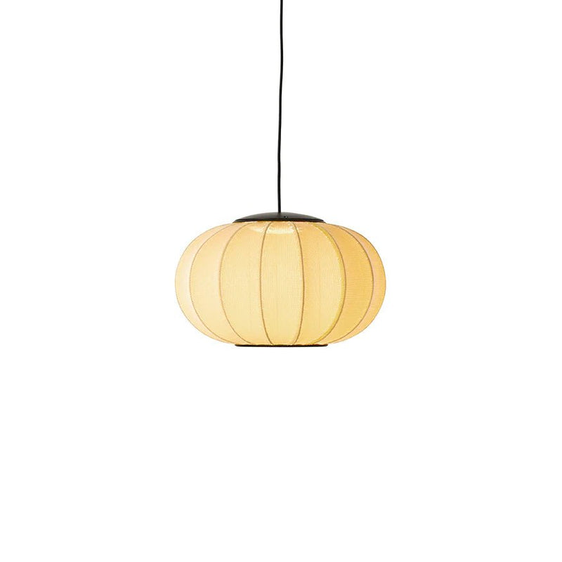 Knit Wit Oval Pendant LED - Made by Hand Pendants - 45 - Black - HORNE