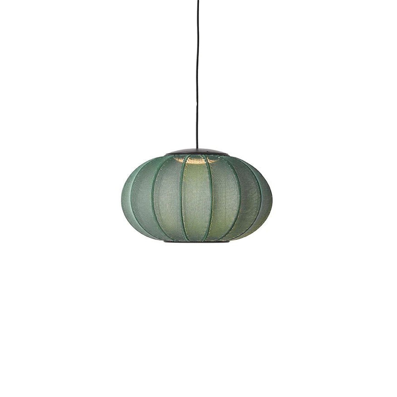 Knit Wit Oval Pendant LED - Made by Hand Pendants - 45 - Black - HORNE