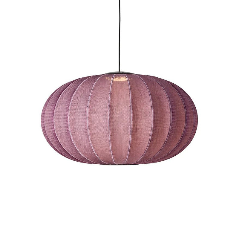 Knit Wit Oval Pendant LED - Made by Hand Pendants - 45 - Black - HORNE