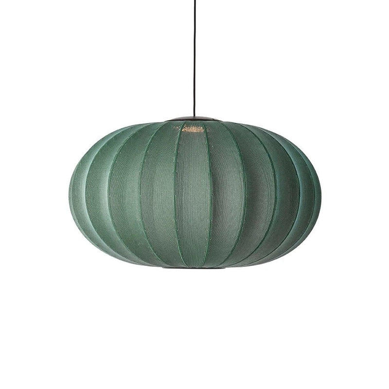 Knit Wit Oval Pendant LED - Made by Hand Pendants - 45 - Black - HORNE