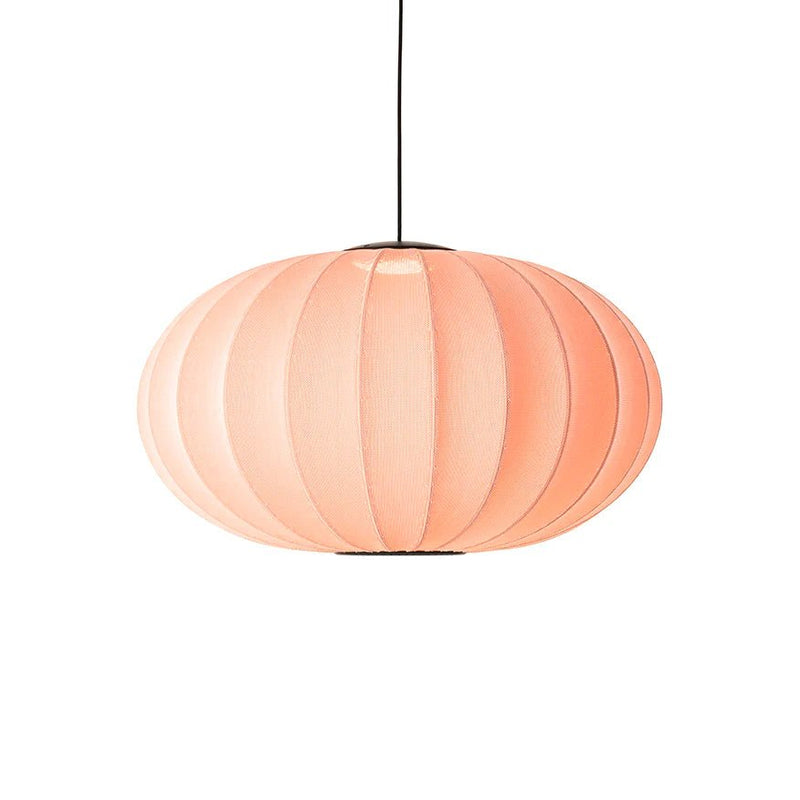 Knit Wit Oval Pendant LED - Made by Hand Pendants - 45 - Black - HORNE