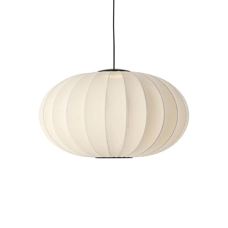Knit Wit Oval Pendant LED - Made by Hand Pendants - 45 - Black - HORNE