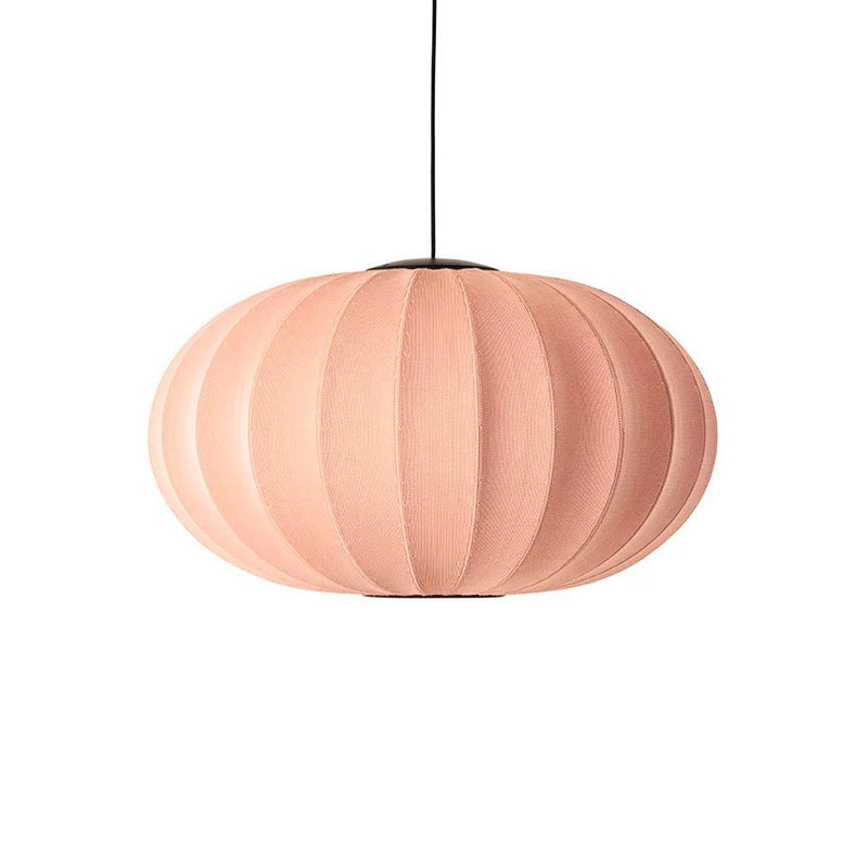 Knit Wit Oval Pendant LED - Made by Hand Pendants - 45 - Black - HORNE