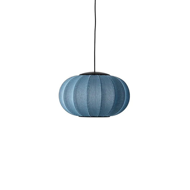 Knit Wit Oval Pendant LED - Made by Hand Pendants - 45 - Black - HORNE