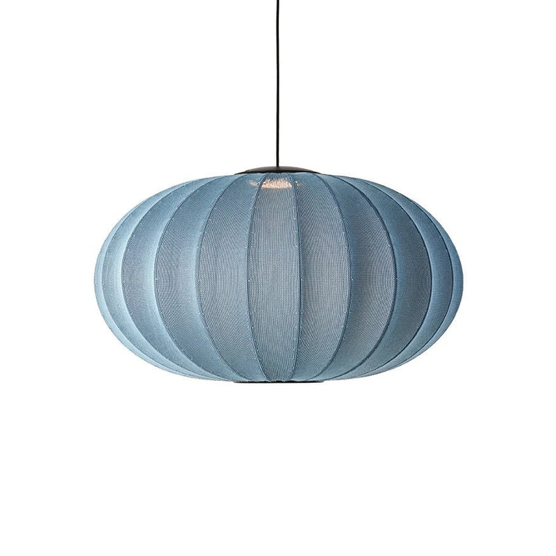 Knit Wit Oval Pendant LED - Made by Hand Pendants - 45 - Black - HORNE