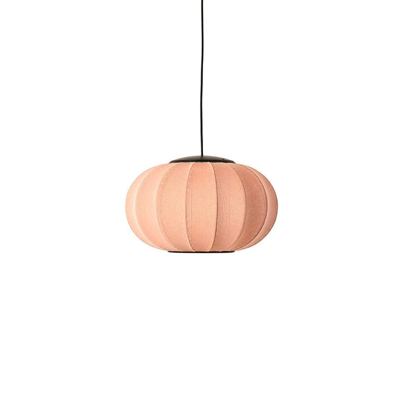 Knit Wit Oval Pendant LED - Made by Hand Pendants - 45 - Black - HORNE