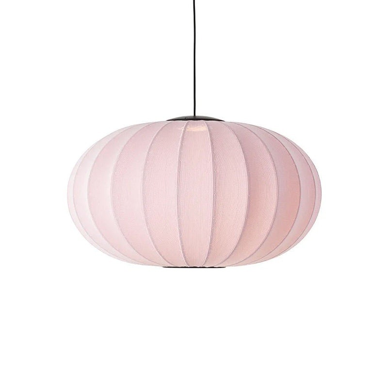 Knit Wit Oval Pendant LED - Made by Hand Pendants - 45 - Black - HORNE