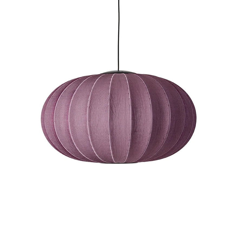 Knit Wit Oval Pendant LED - Made by Hand Pendants - 45 - Black - HORNE