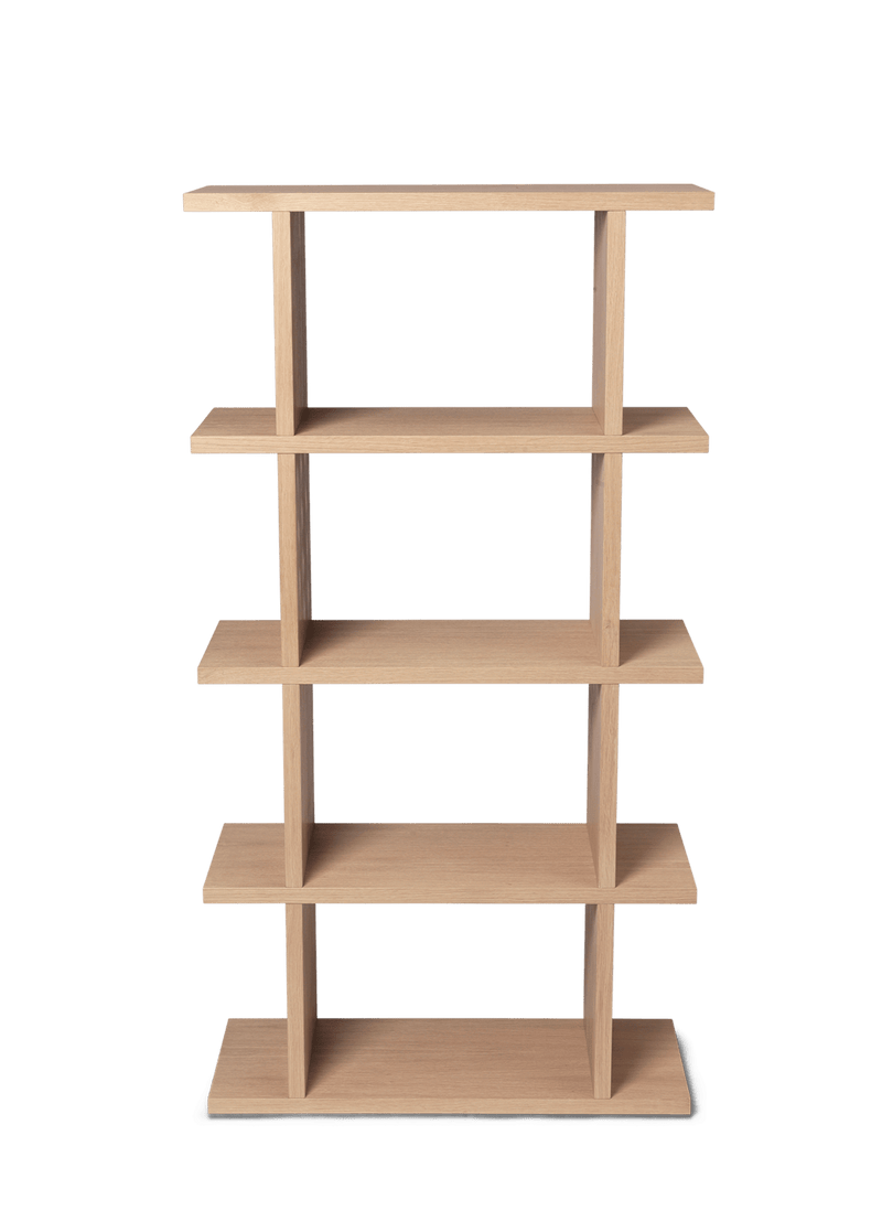 Kona Bookcase - 1x4 - Ferm Living - Shelving - Dark Stained Oak - HORNE