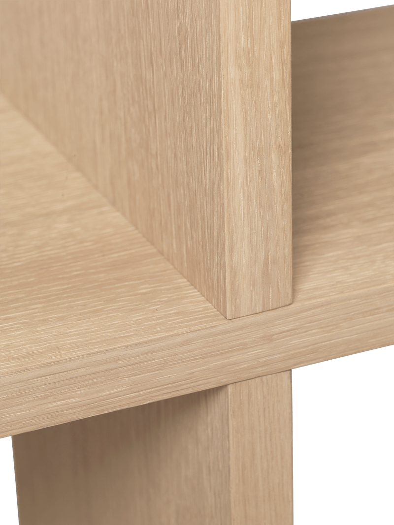 Kona Bookcase - 2x2 - Ferm Living - Shelving - Dark Stained Oak - HORNE