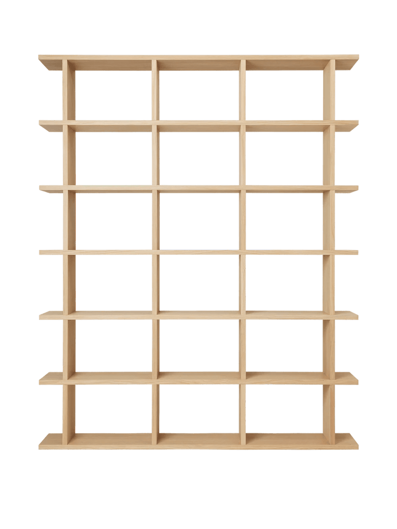 Kona Bookcase - 3x6 - Ferm Living Shelving - Dark Stained - HORNE