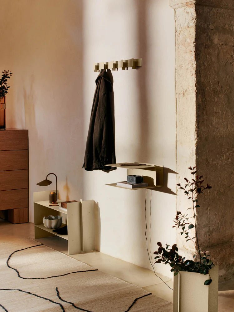 Lager Bedside Table - Ferm Living Tables + Desks - Aluminum - HORNE