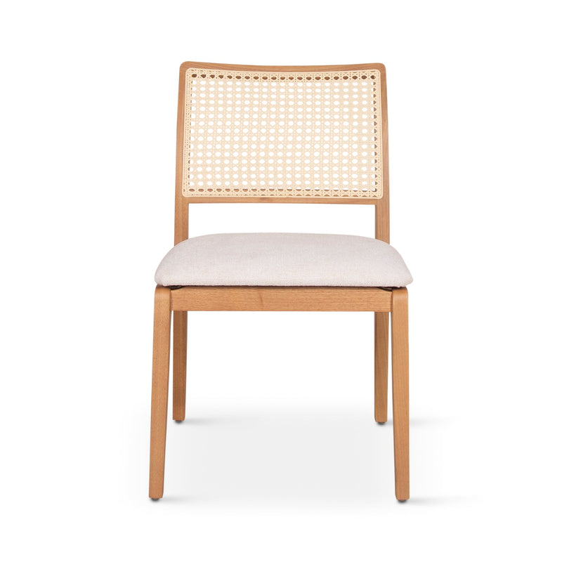 Larissa Cane Side Chair - Urbia Chairs - Harvest Jute Ebano - HORNE