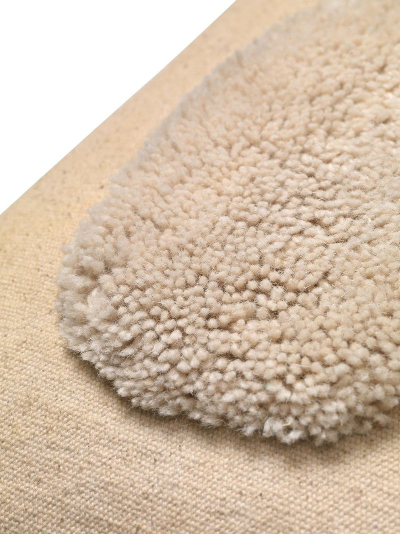 Lay Cushion - Square - Ferm Living - Bedding + Pillows - Sand/ Dark Brown - HORNE