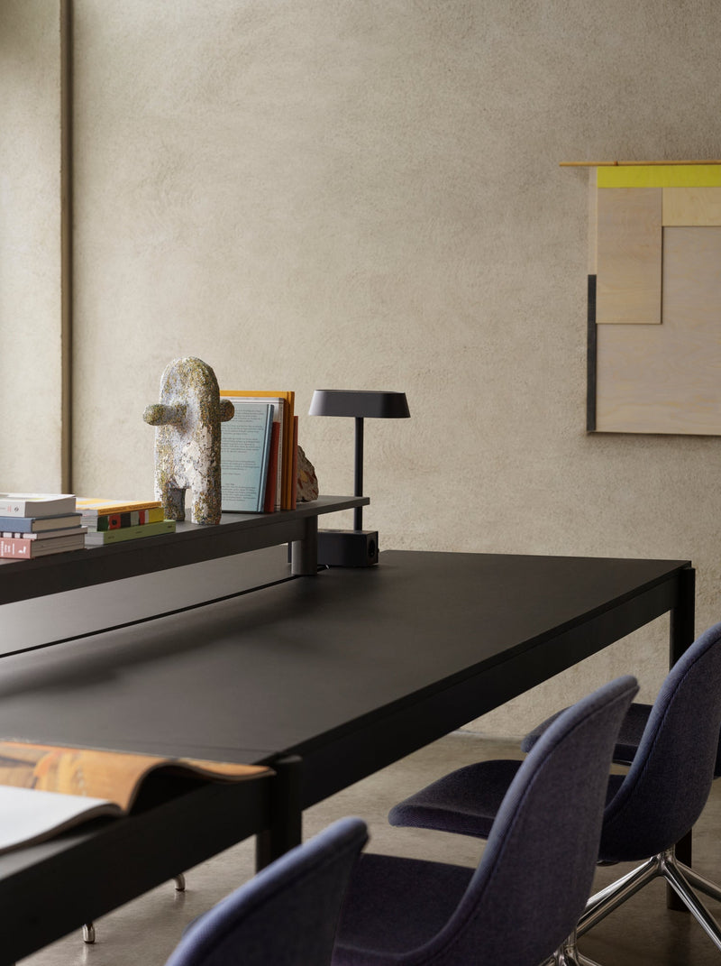 Linear Mounted Lamp - Long - Muuto Table + Task - Black - HORNE