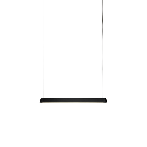 Linear Pendant Lamp - Muuto Pendants - Black - Small - HORNE