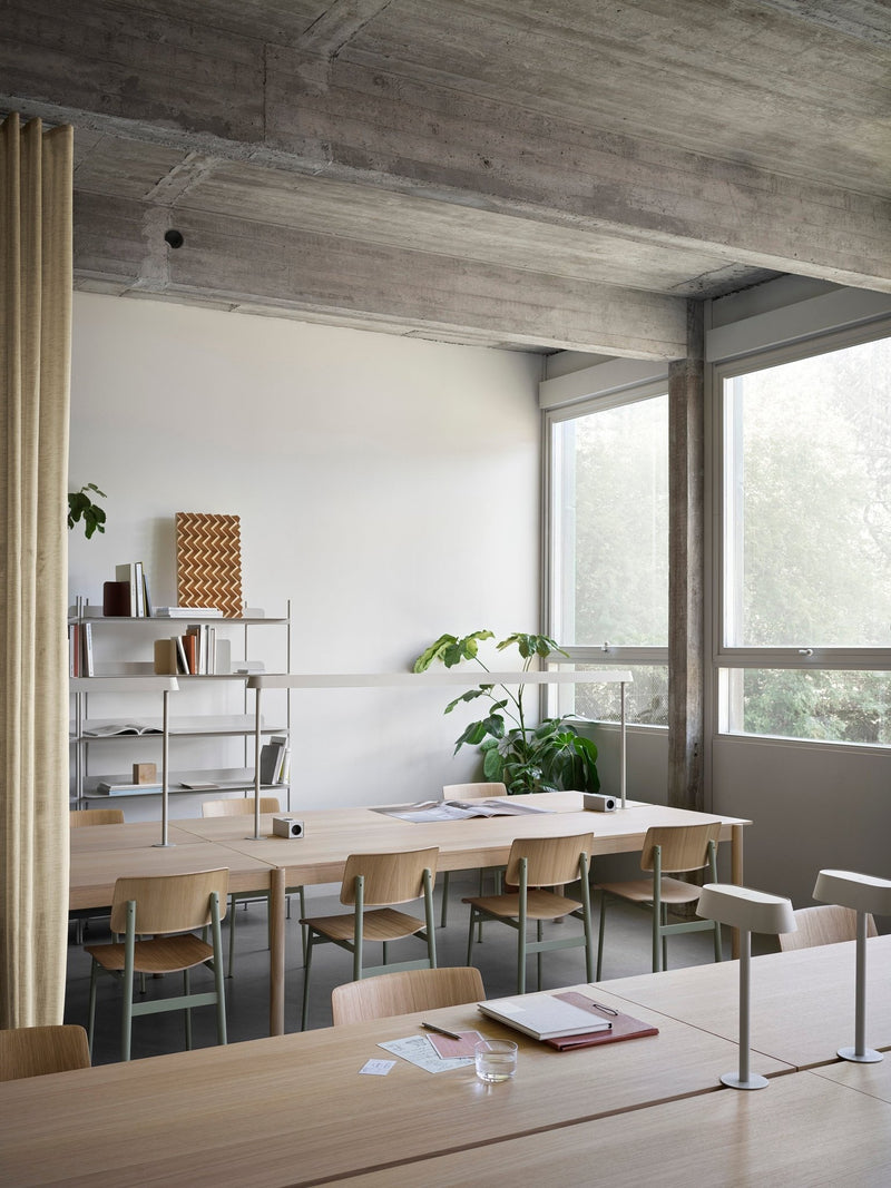 Loft Chair With Armrest - Muuto Chairs - Black Frame & Black Seat - HORNE