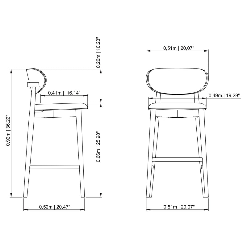 Lucia Counter Stool - Urbia Stools + Benches + Ottomans - Jute - Ebano - HORNE