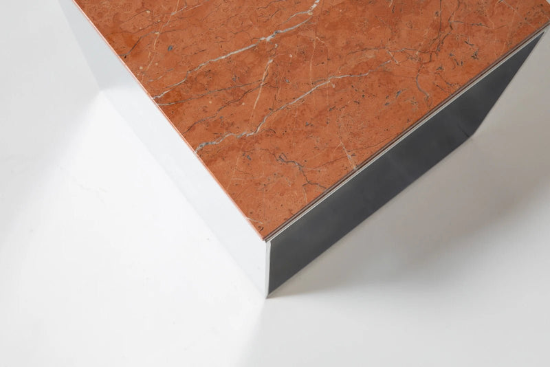 Material Studies Cube v.3 - Kalon Studios Tables - Mineral Blue - HORNE