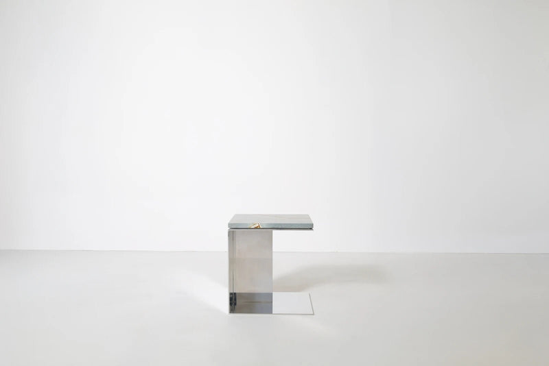 Material Studies Cube v.3 - Kalon Studios Tables - Mineral Blue - HORNE