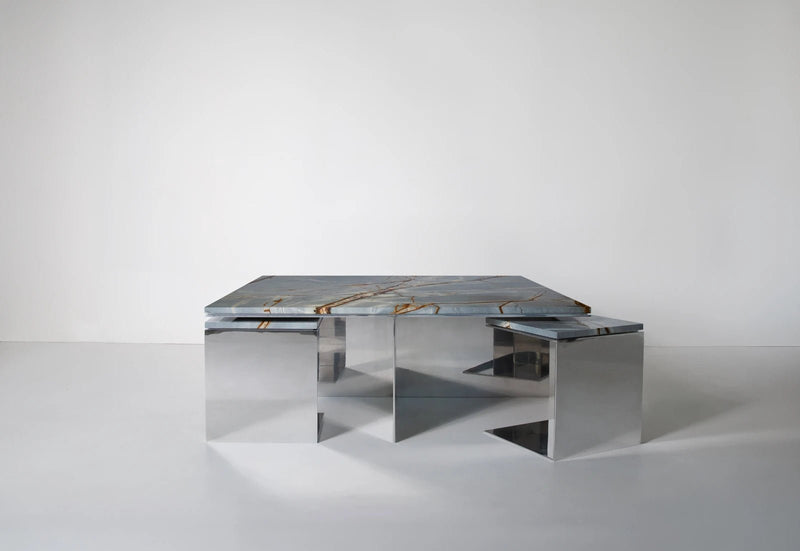 Material Studies II Coffee Table - Kalon Studios Tables - Mineral Blue - HORNE