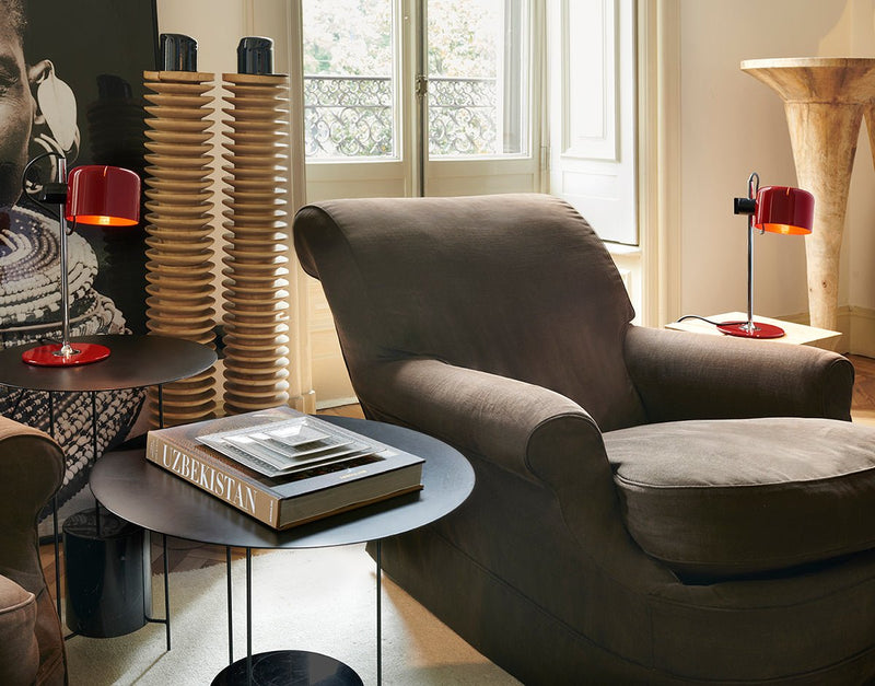 Mini Coupé Table Lamp - Oluce - Table + Task - Anodic Bronze - HORNE