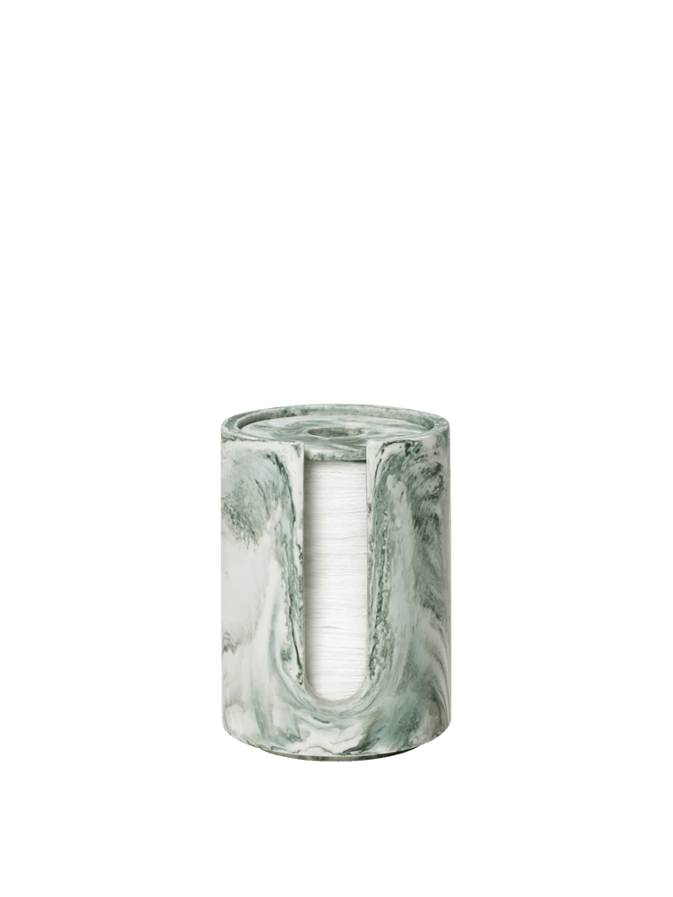 Mist Cotton Pad Holder - Ferm Living Storage + Organization - Charcoal - HORNE