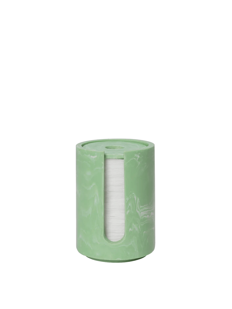 Mist Cotton Pad Holder - Ferm Living Storage + Organization - Charcoal - HORNE