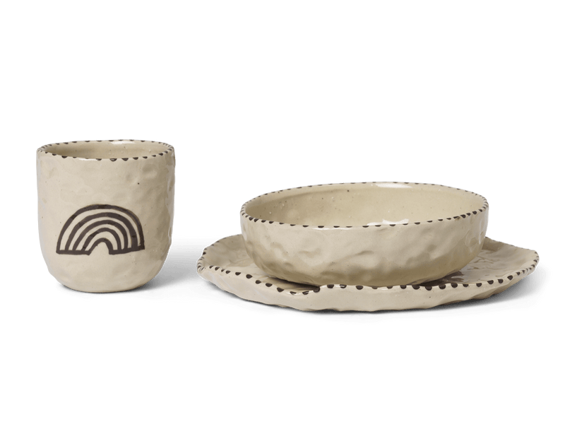 Naive Ceramic Set - Ferm Living - Coffee + Tea - Deep Blue - HORNE
