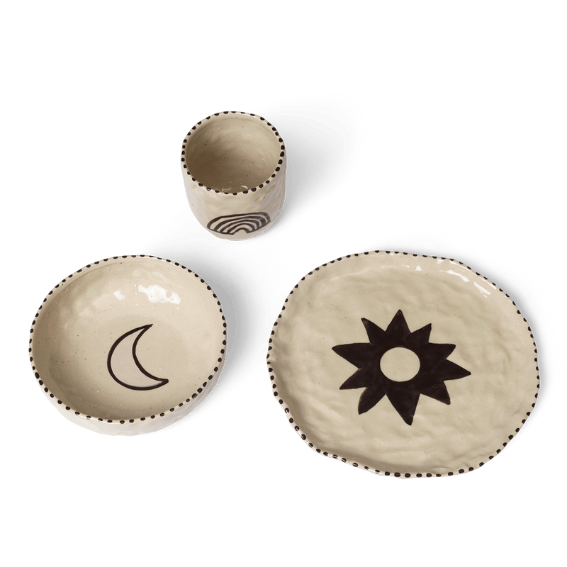 Naive Ceramic Set - Ferm Living - Coffee + Tea - Deep Blue - HORNE