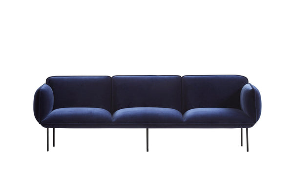 Nakki 3 - seater - Woud Sofas - Textaafoam Alpine - Ivory 101 - HORNE