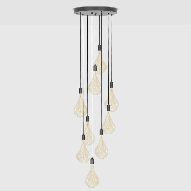 Nine Pendant + Voronoi III - Tala Cluster Pendants - Brass + Voronoi III - HORNE