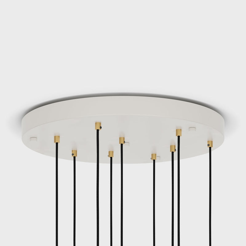 Nine Pendant + Voronoi III - Tala Cluster Pendants - Brass + Voronoi III - HORNE